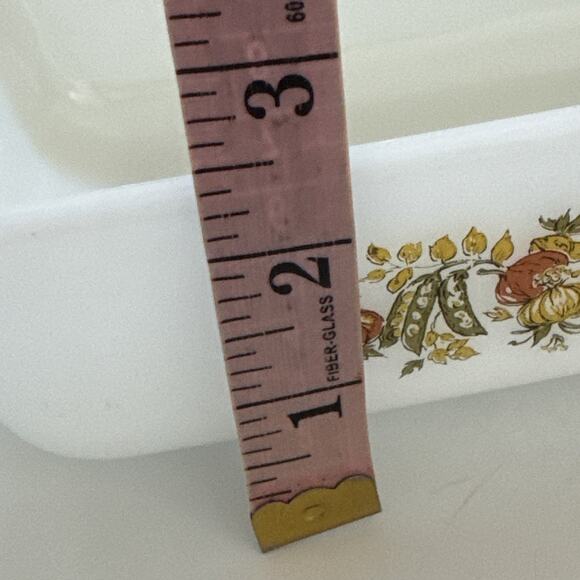 Vintage Anchor Hocking Milk Glass Loaf Pan 441 Harvest Vegetable Casserole Dish - Picture 10 of 13